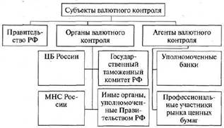 Органами валютного контроля в Российской Федерации являются ЦБ РФ, федеральный